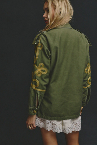 Женская куртка Tricia Fix Embroidered Military, цвет: Армейский — фото 2