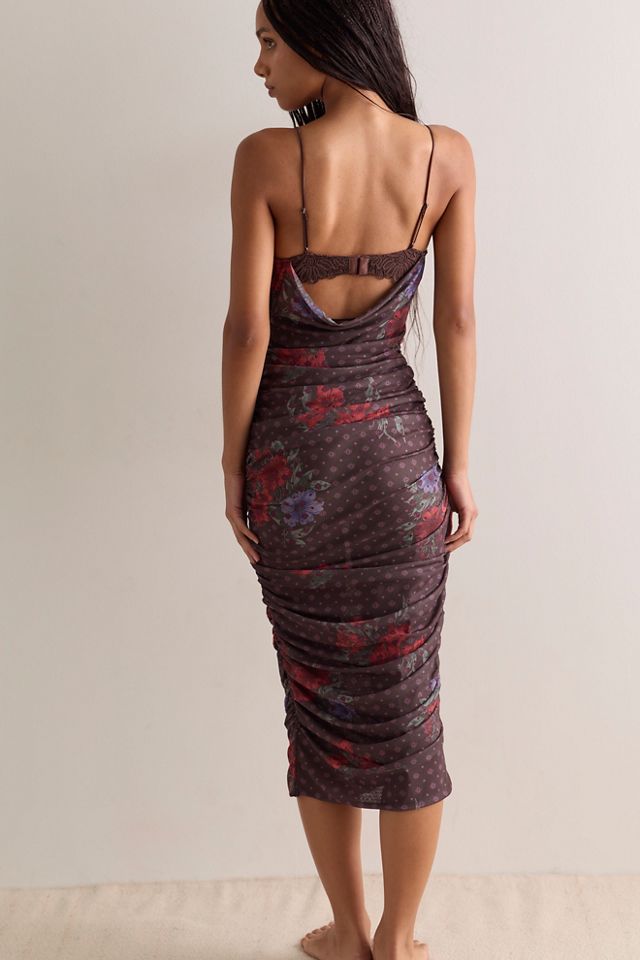 Instant Attraction Printed Midi Slip Dress #1