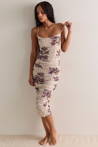 Instant Attraction Printed Midi Slip Dress