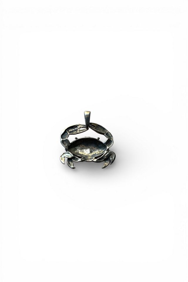 Vintage Sterling Silver Crab Pendant Selected by SharpLilTeeth #1