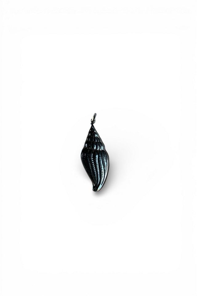Vintage Sterling Silver Seashell Pendant Charm Selected by SharpLilTeeth #3