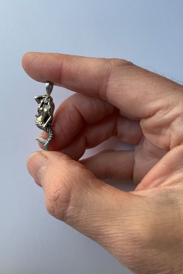Vintage Sterling Silver Mermaid Charm Selected by SharpLilTeeth #1