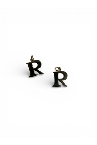 Vintage Sterling Silver Letter R Initial Charm Selected by SharpLilTeeth