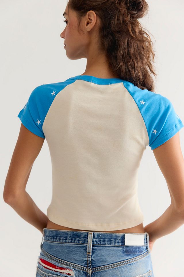 Daydreamer Star Cropped Raglan Sleeve Tee #1