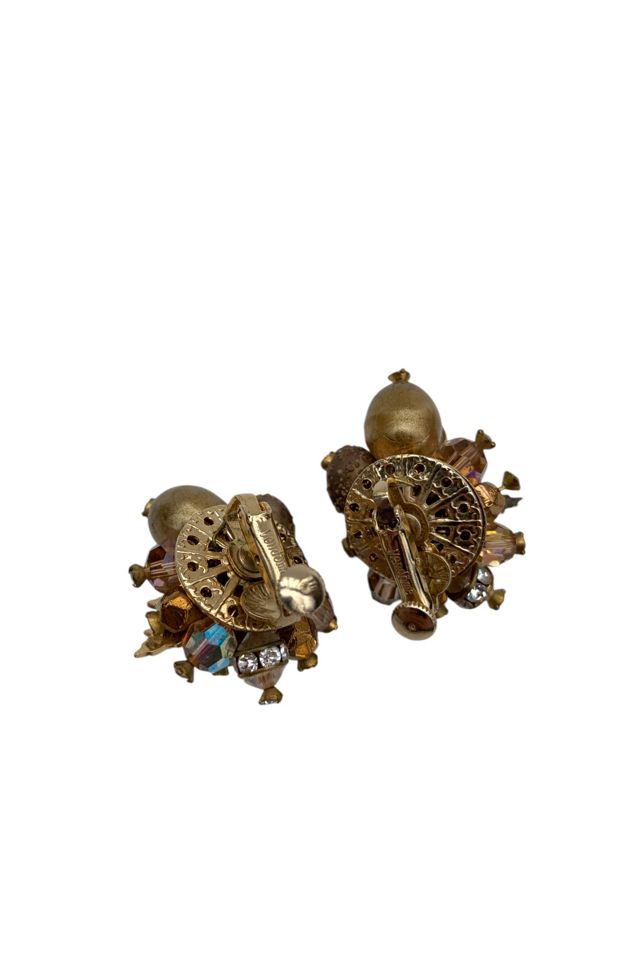 Vintage Mid Century Aurora Borealis Earrings Selected by SharpLilTeeth #1