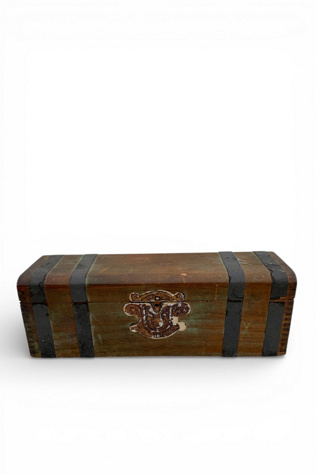 Vintage Wooden Treasure Chest Jewelry Box Selected by SharpLilTeeth