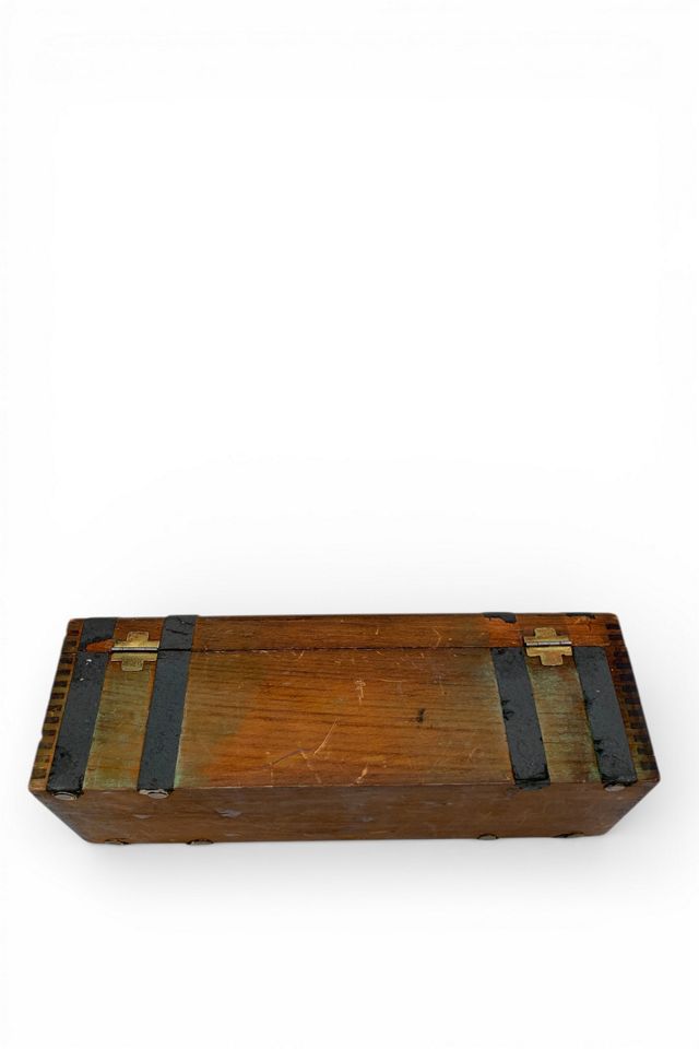 Vintage Wooden Treasure Chest Jewelry Box Selected by SharpLilTeeth #2