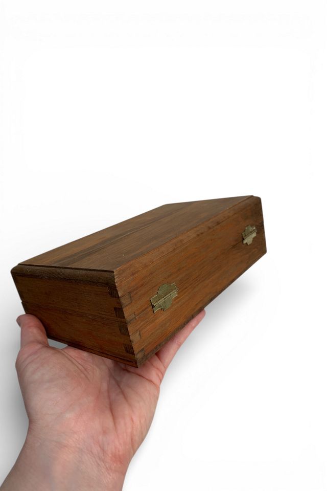 Vintage Handmade Wooden Jewelry Box Selected by SharpLilTeeth #2