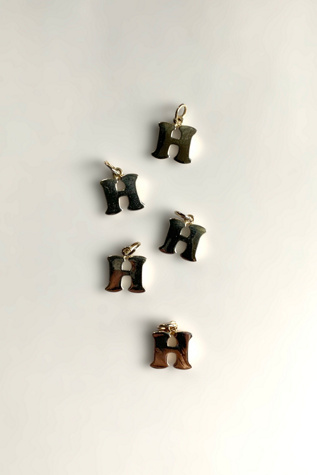 Vintage Sterling Silver Letter H Initial Charm Selected by SharpLilTeeth