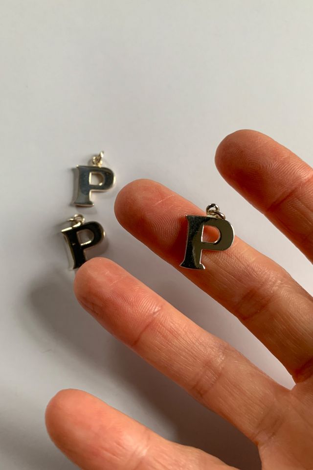 Vintage Sterling Silver Letter P Initial Charm Selected by SharpLilTeeth #1