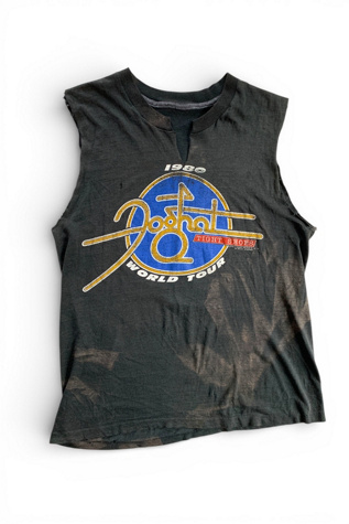 Vintage Distressed Foghat 1980s Tour Band T-Shirt Selected by SharpLilTeeth