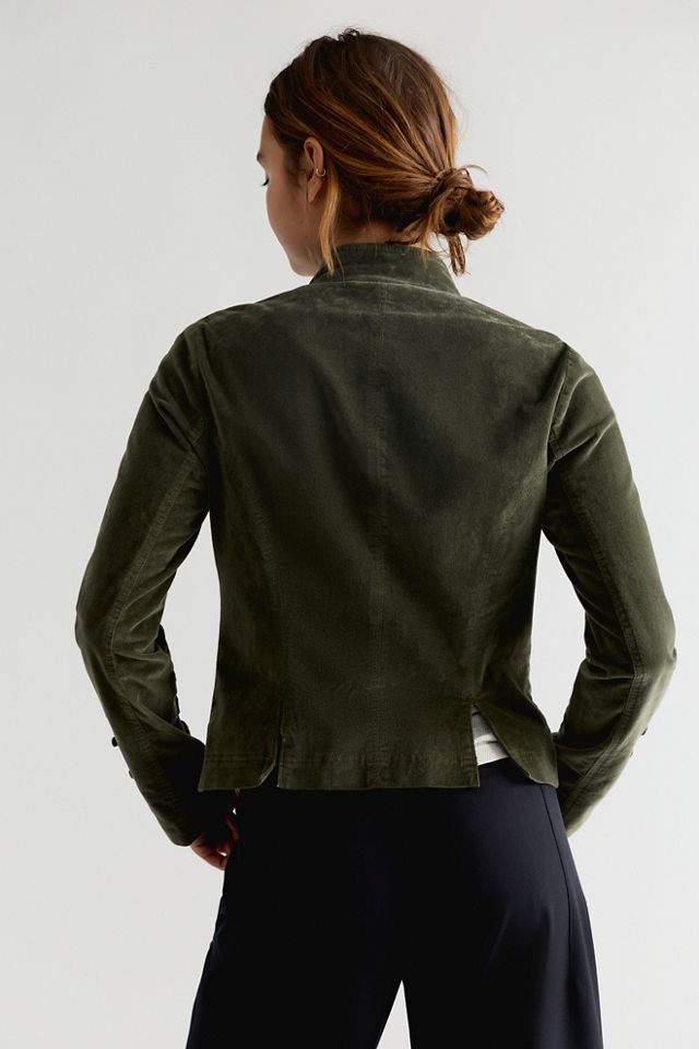 Fitted Velvet Military Jacket #2
