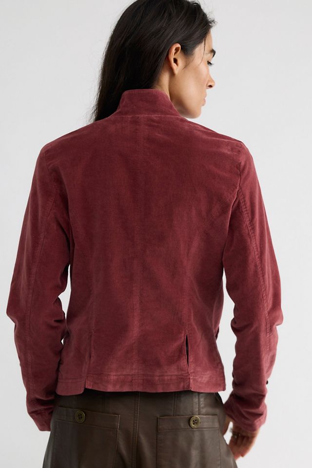 Fitted Velvet Military Jacket #2