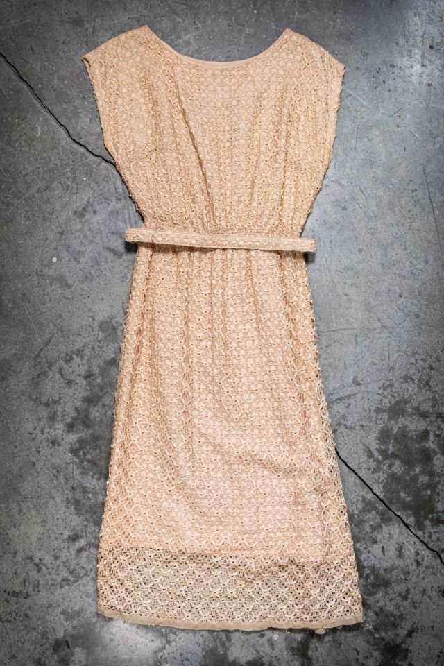 Vintage 50s Lampi Crochet Dress Selected by Black Shag Vintage #1