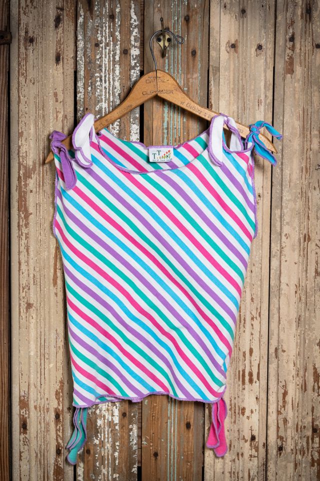 Vintage 80s TT Striped Top Selected By Black Shag Vintage #1