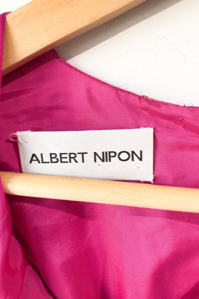 Vintage Albert Nipon Pink Gold Dot Dress Selected by The Curatorial Dept. #3