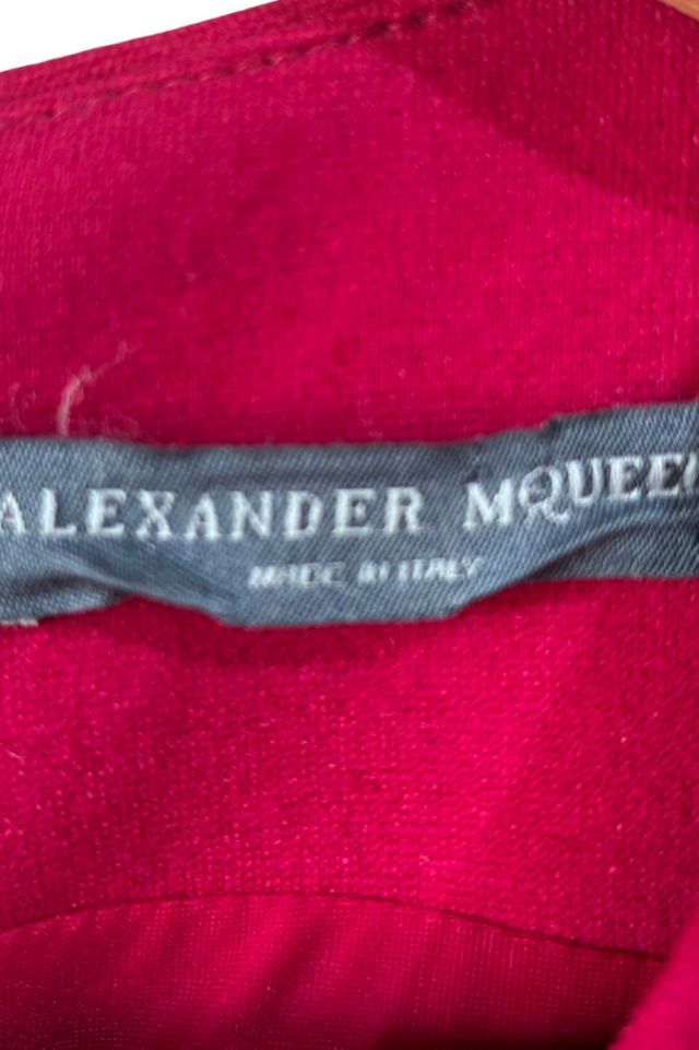Alexander McQueen Raspberry Wool Dress Selected by The Curatorial Dept. #3