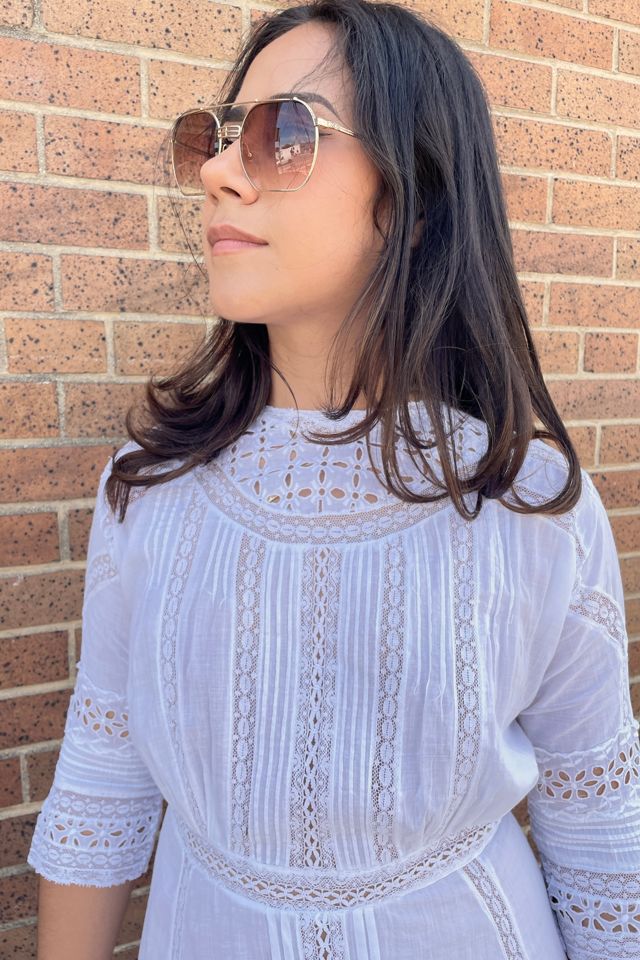 Vintage Edwardian White Day Dress Selected by FernMercantile #2