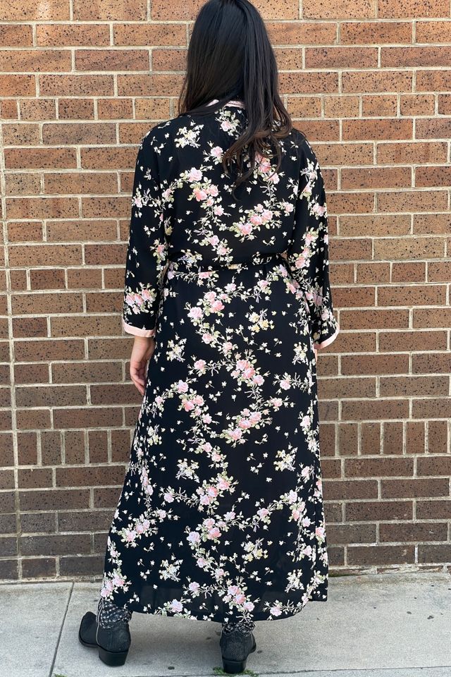 Vintage Oscar de la Renta Rose Duster Robe Selected by FernMercantile #2