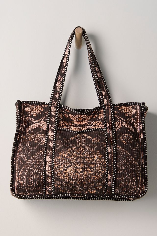 Distorted Quilt Tote Bag #1