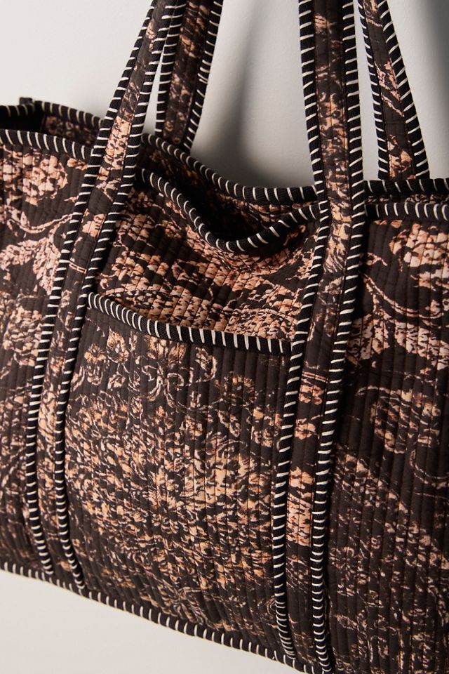 Distorted Quilt Tote Bag #2