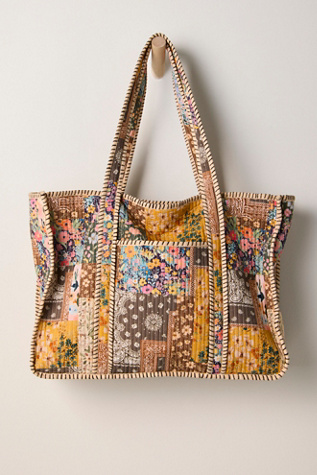 Distorted Quilt Tote Bag