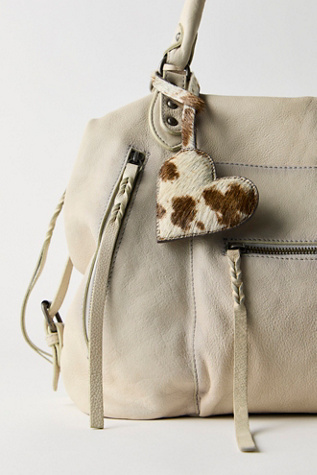 Heart Animal Print Keychain