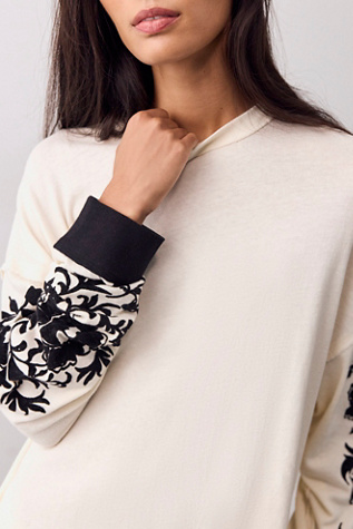 Женская футболка We The Free Flora Oversized Long Sleeve, цвет: Пыльный комбинированный — фото 3