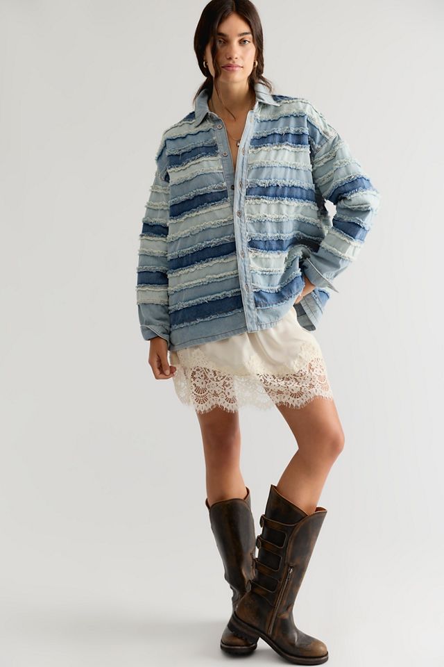 The Tales Layered Hand Worked Denim Shirt #2