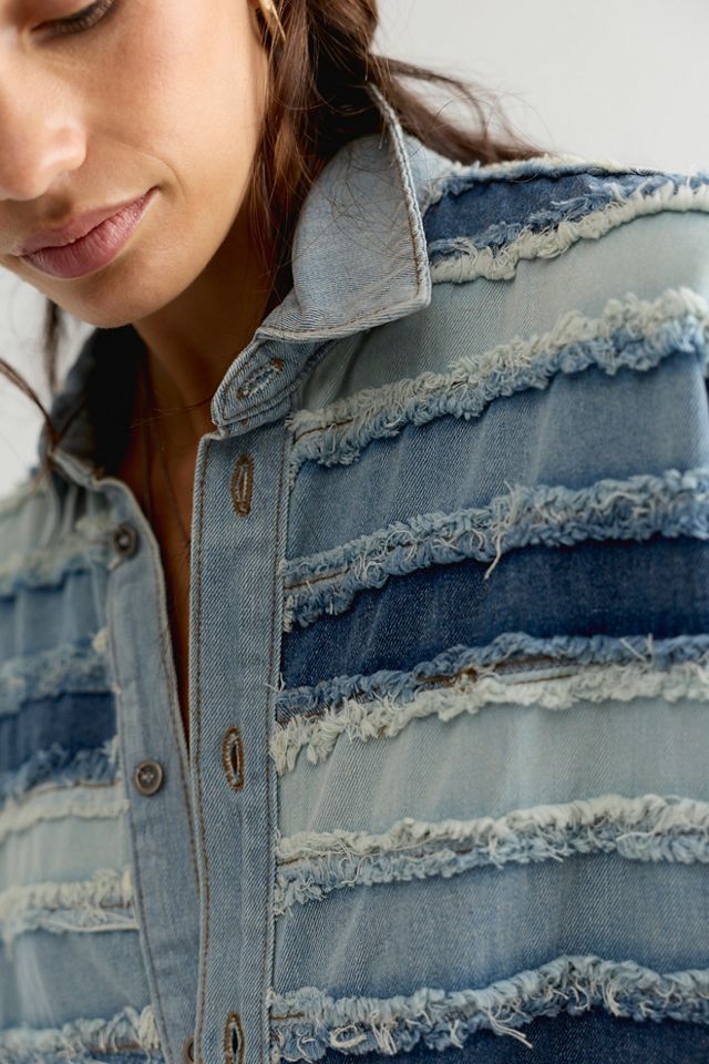 The Tales Layered Hand Worked Denim Shirt #3