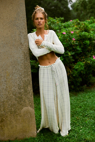 Dream State Printed Wide-Leg Pants
