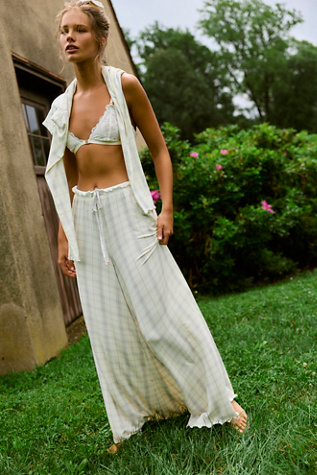 Dream State Printed Wide-Leg Pants
