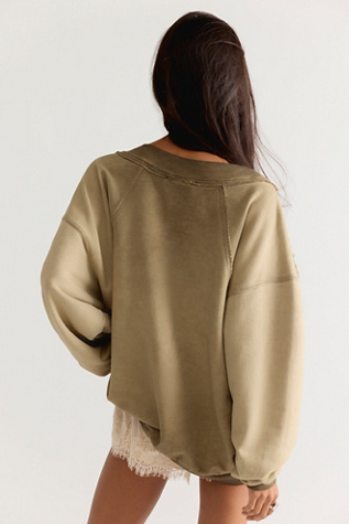 Женский свитер Free People Frankie Pullover, цвет: Seaweed — фото 3