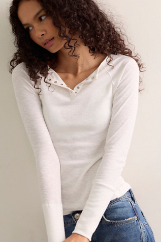 Keeping It Light Ribbed Henley