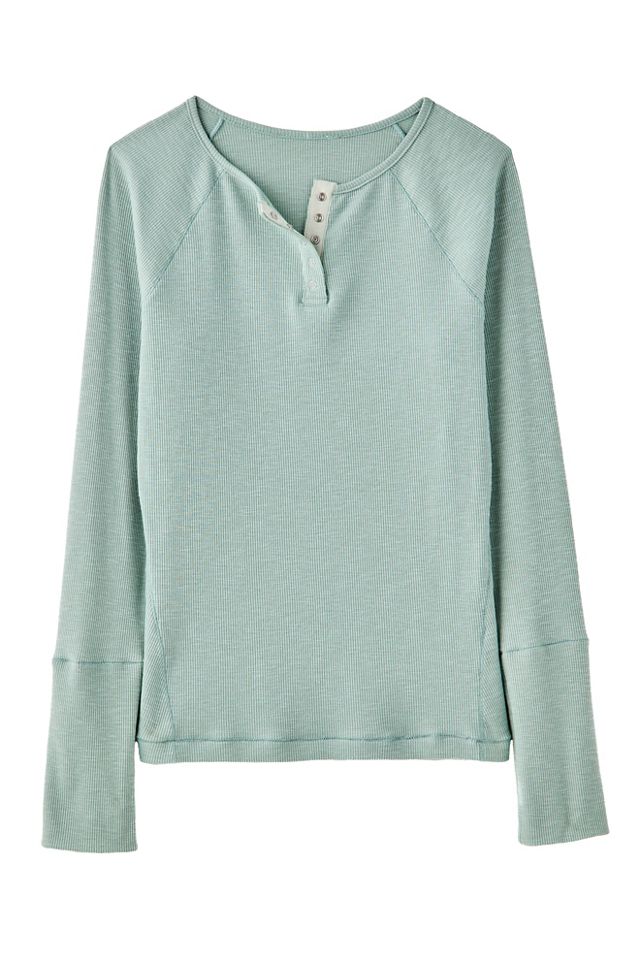 Keeping It Light Ribbed Henley #5