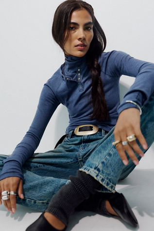 Keeping It Light Ribbed Henley