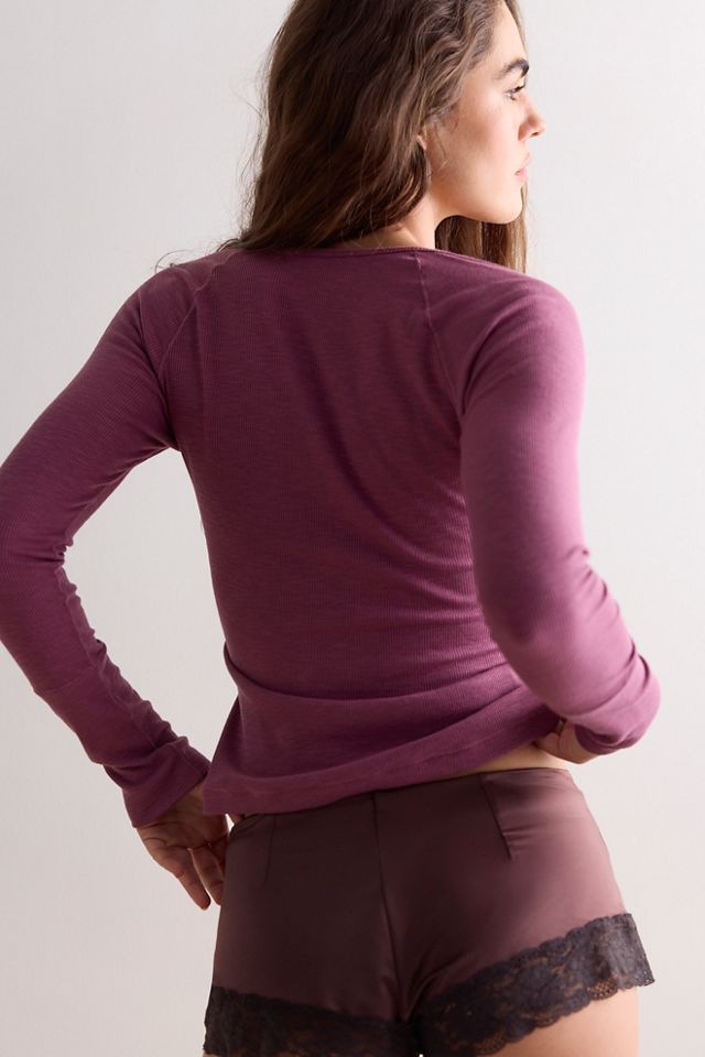 Keeping It Light Ribbed Henley #2