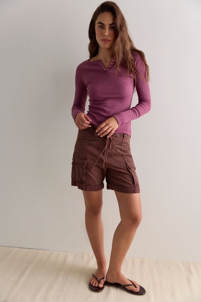 Keeping It Light Ribbed Henley #3
