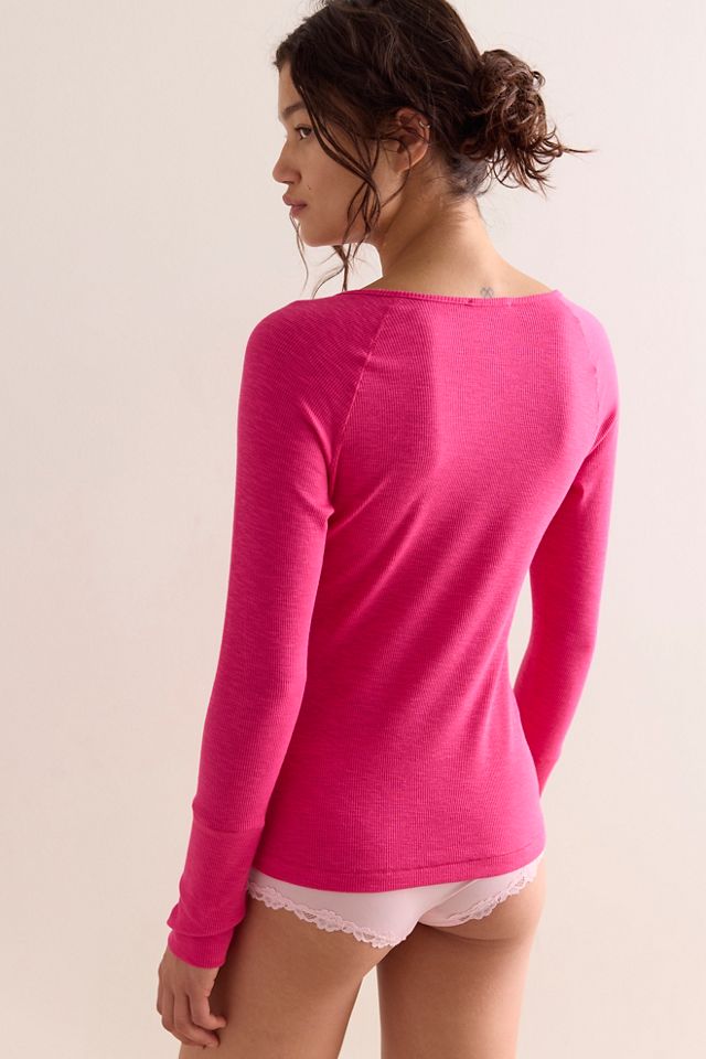 Keeping It Light Ribbed Henley #1