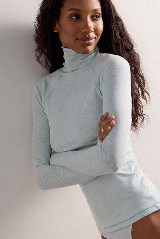 Keeping It Light Ribbed Turtleneck Top