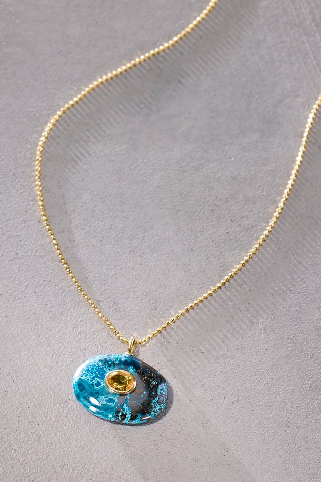 Robindira Unsworth Valeria Chrysocolla Necklace #1