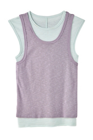 We The Free Tinsley Twofer Short Sleeve Top