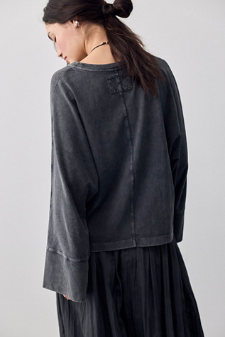 Женский топ We The Free Atlas Dolman Long Sleeve Top, цвет: Чёрный — фото 2