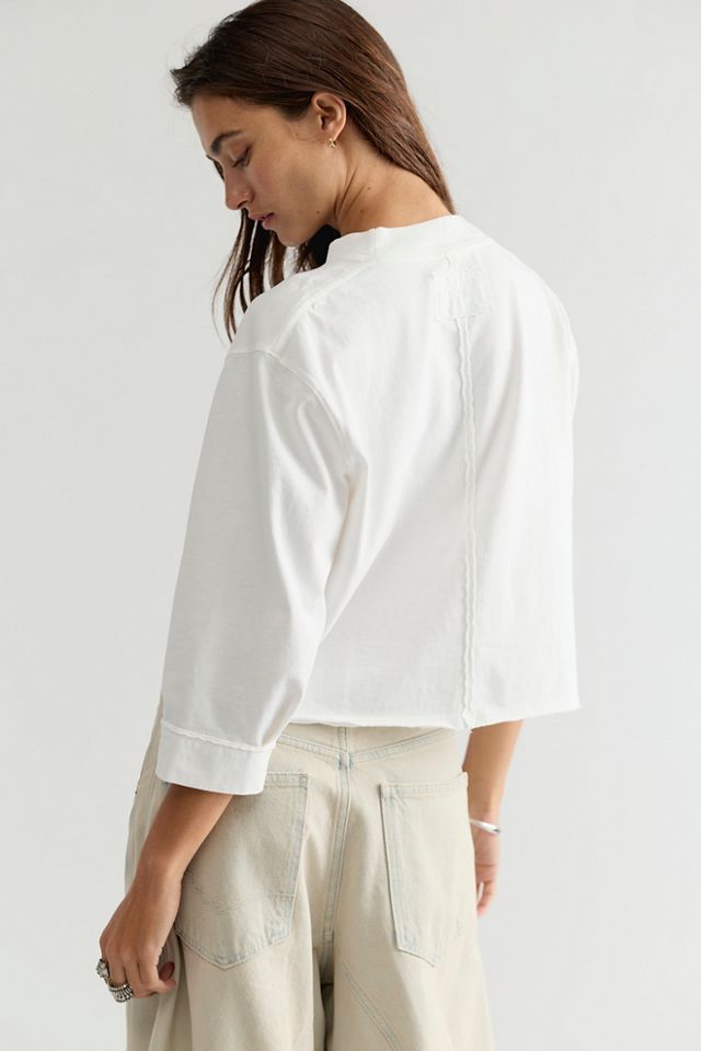 We The Free Gracie Cropped Crew Neck Top #1