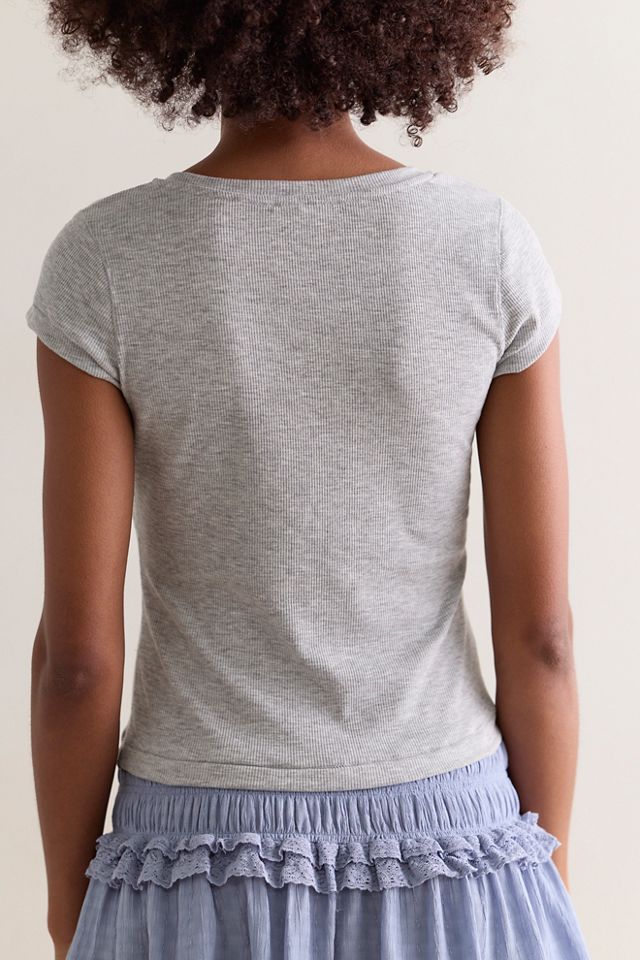 Keeping It Light Ribbed Baby Tee #2