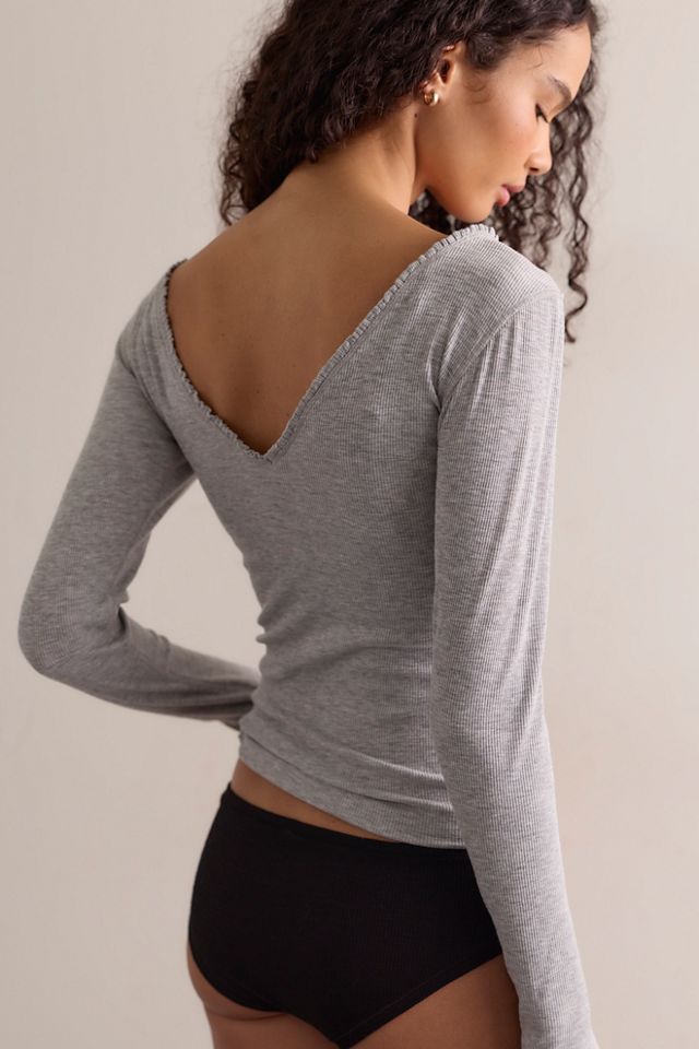 Keeping It Light Ribbed Wrap Top #1