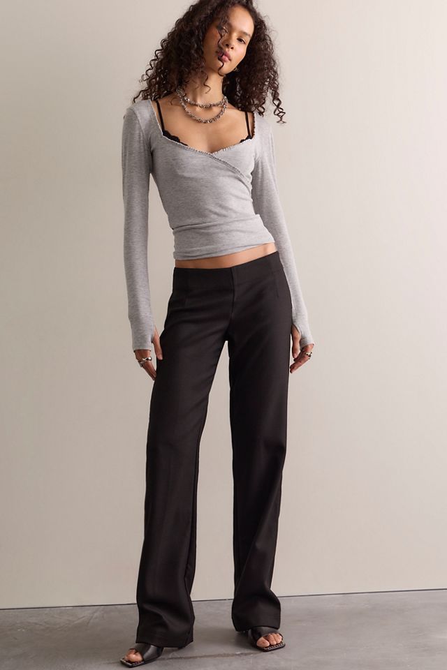 Keeping It Light Ribbed Wrap Top #2