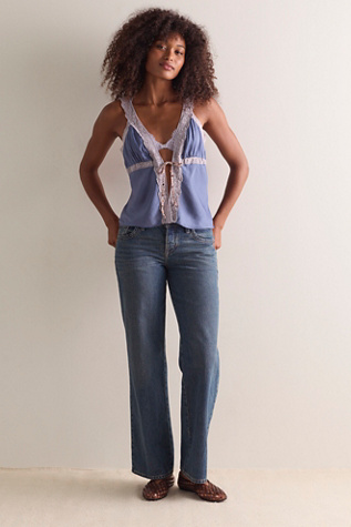 Женский топ Intimately Hotline Fling Flyaway Cami, цвет: Синий комбинированный — фото 3