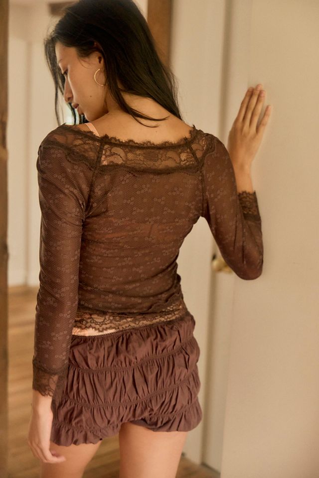 Lace Me Twice Layering Top #1