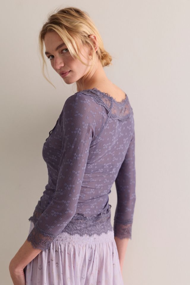 Lace Me Twice Layering Top #1
